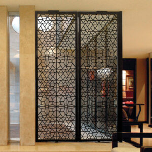 Laser cut metal screen