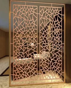 Laser cut metal screen