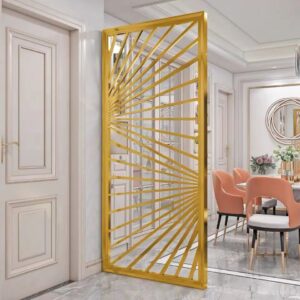 Colored stainless steel partition