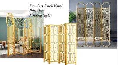 Luxury folding stainless steel screen