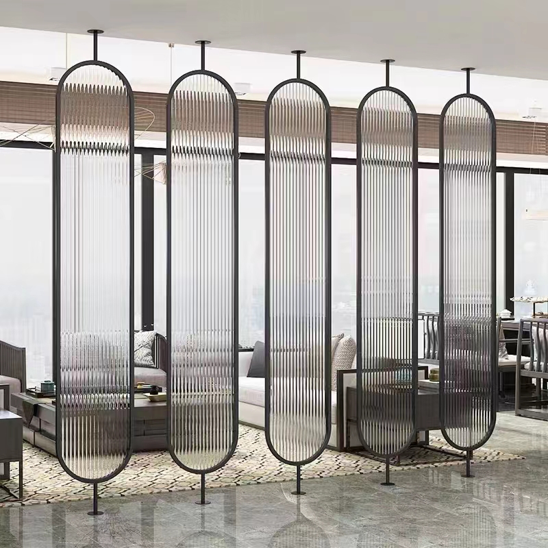stainless steel glass partition