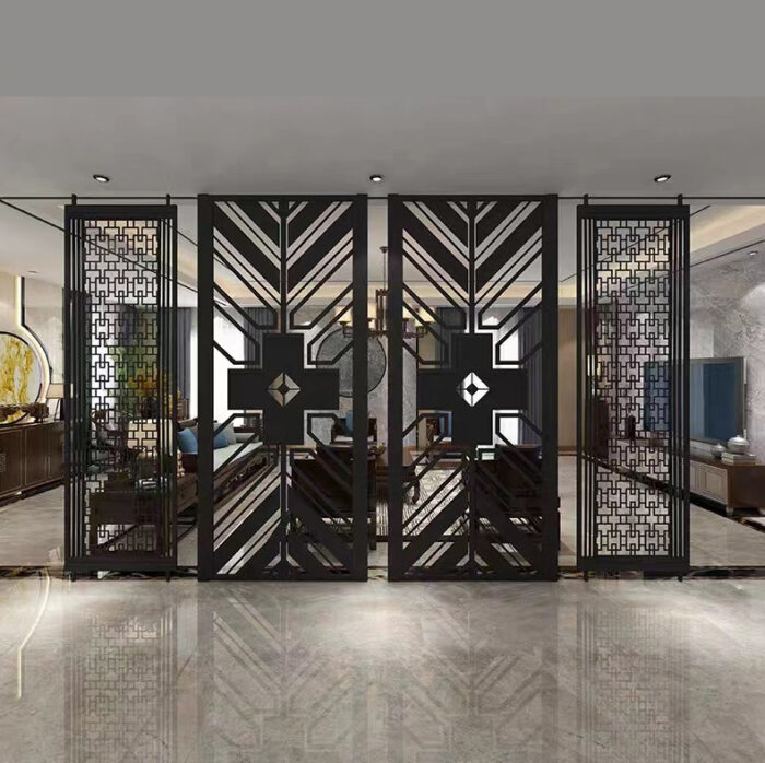 Hotel lobby partition