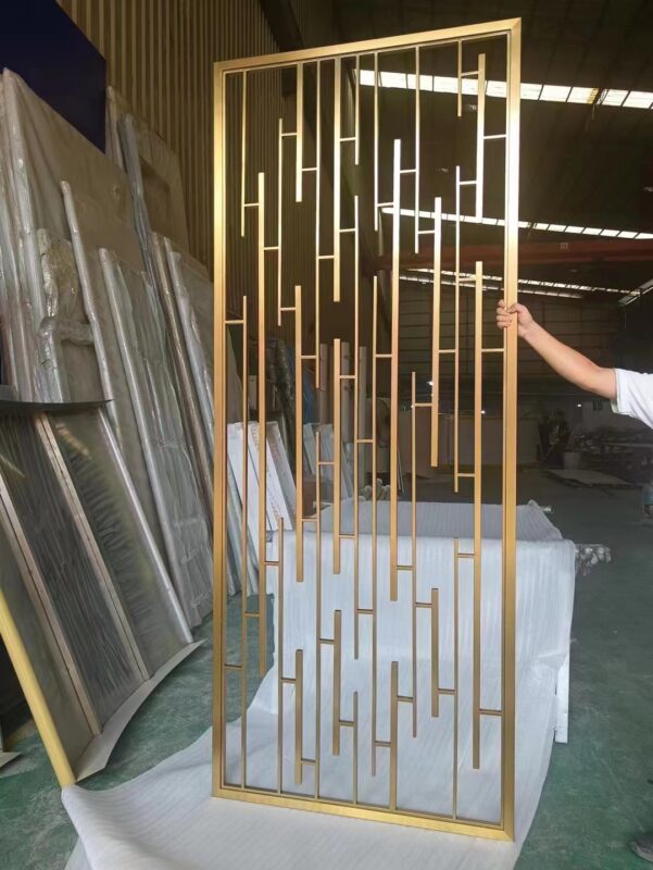 PVD stainless steel partition