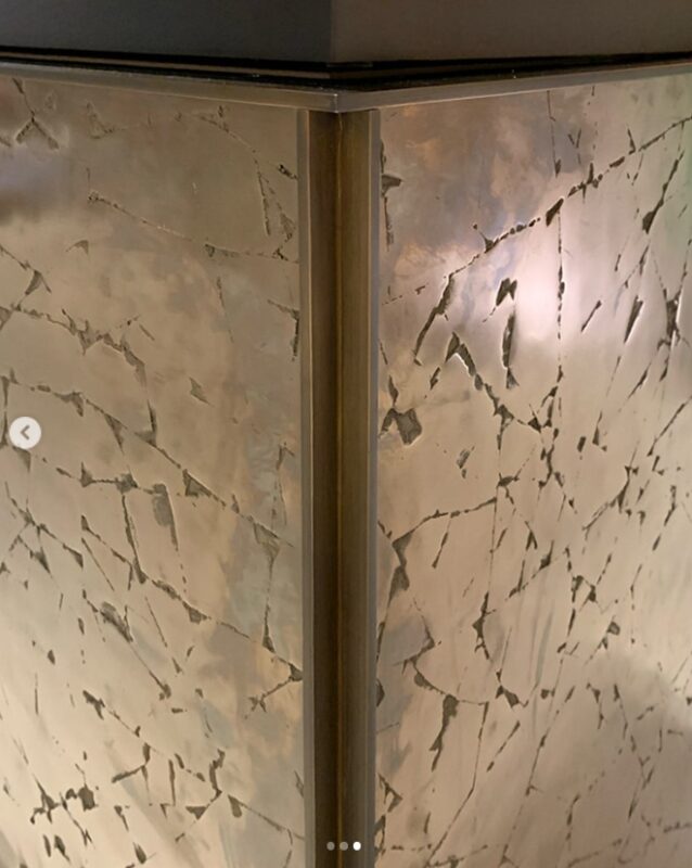 Etched stainless steel