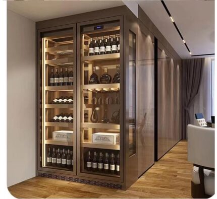Stainless steel wine cabinet
