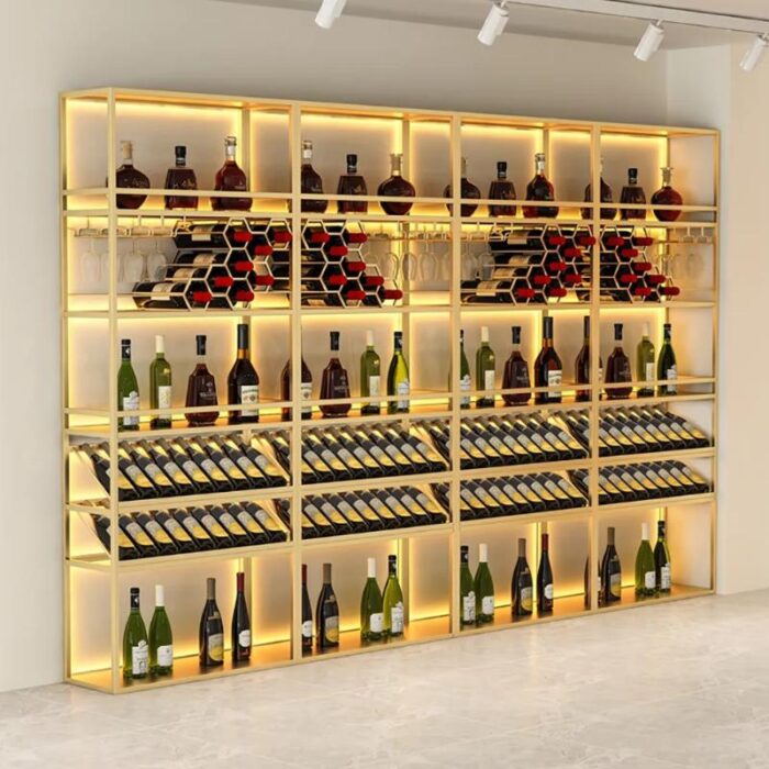 colored stainless steel wine rack